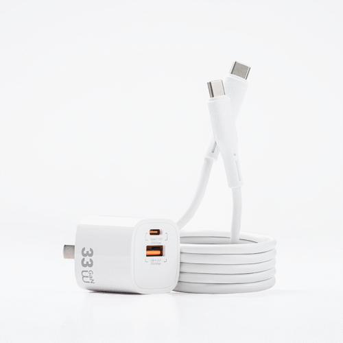 Cargador Cube GaN carga rápida + Cable C-C 33W